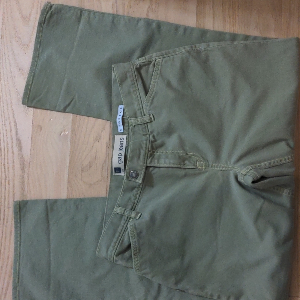Green Gap Jeans Stretch Size 10 NWOT - Picture 2 of 4